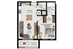 1 bedroom apartment